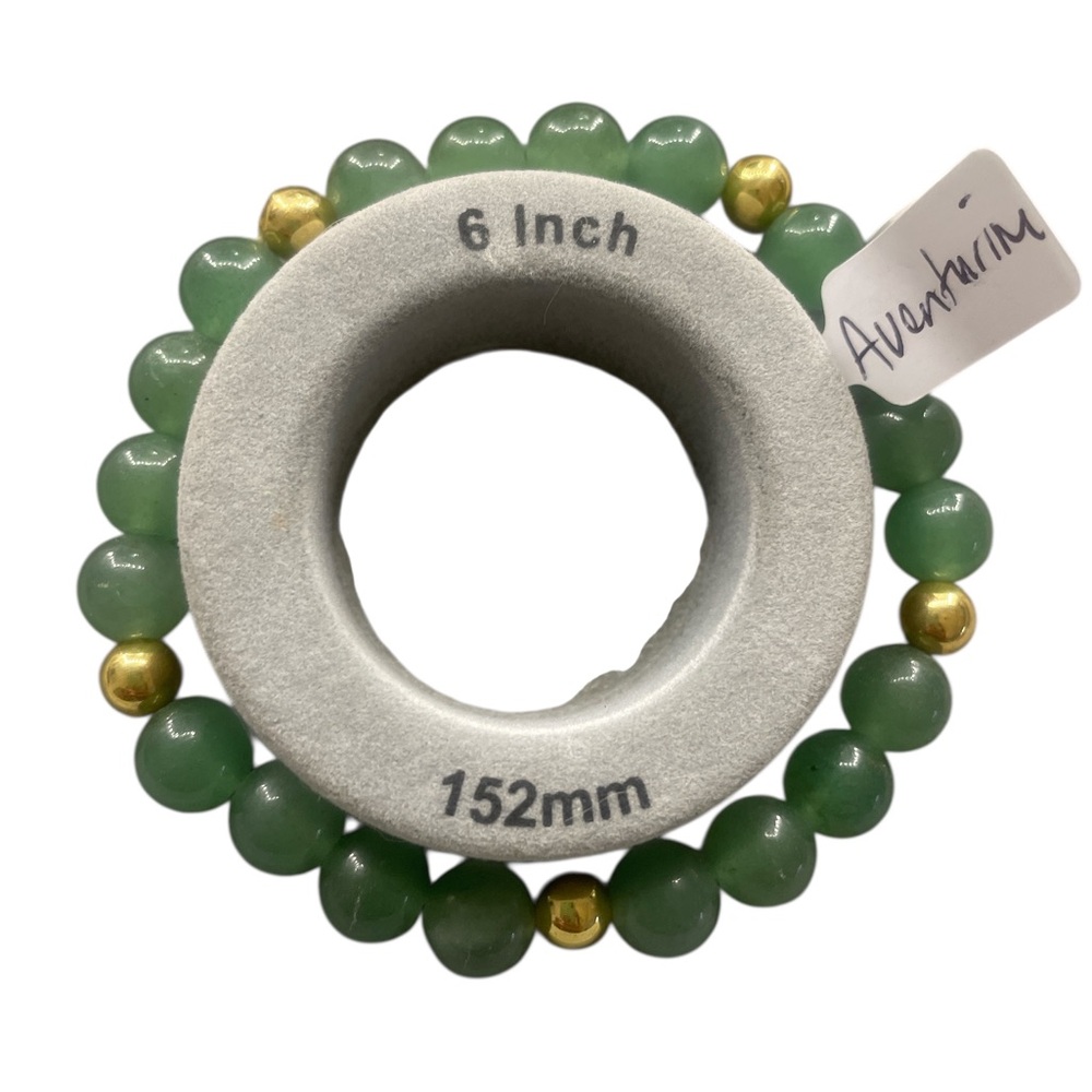 Green Aventurine gemstone bracelet - Picture 6 of 7